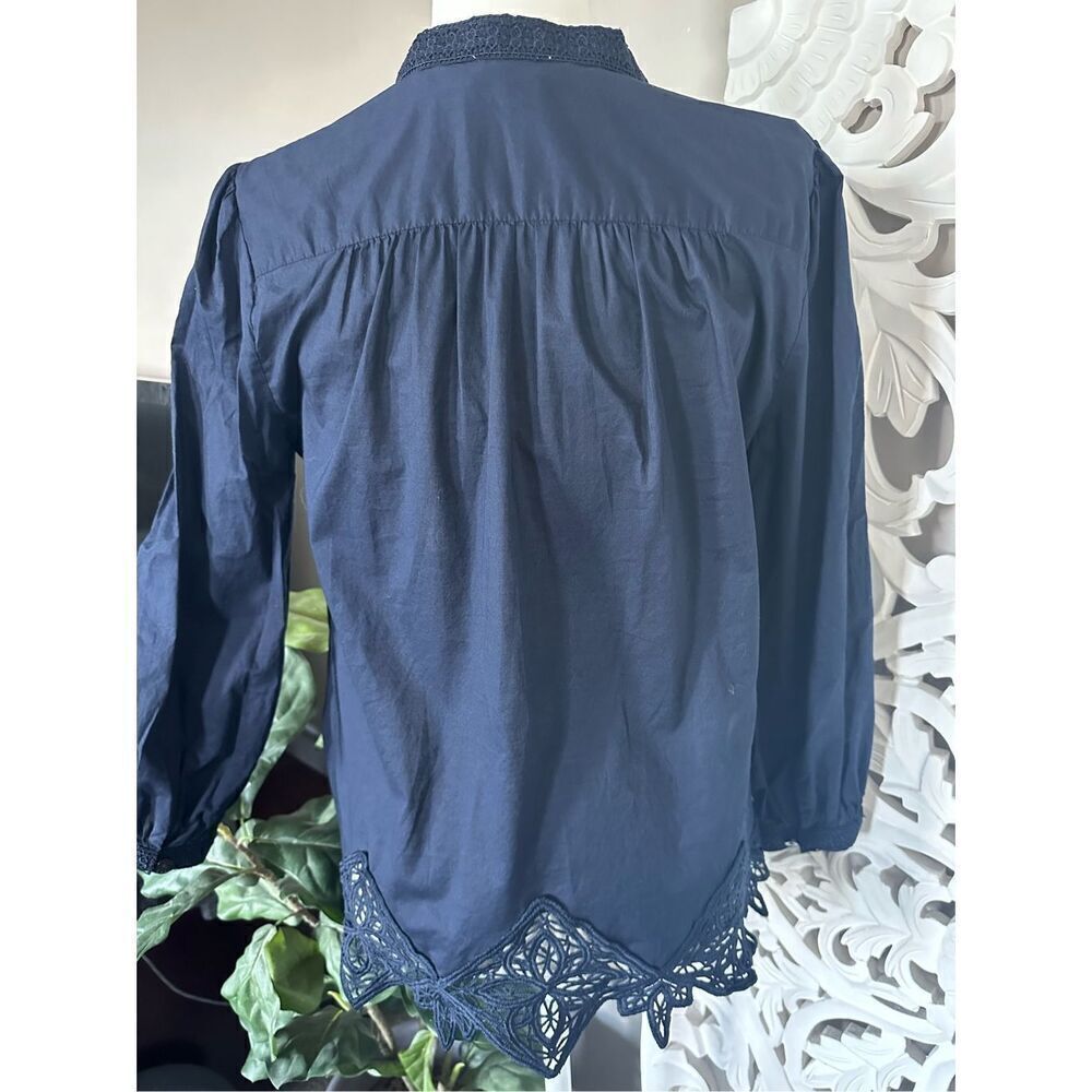 Chicos Lace Edge Blouse - Picture 9 of 11